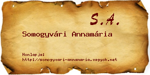 Somogyvári Annamária névjegykártya